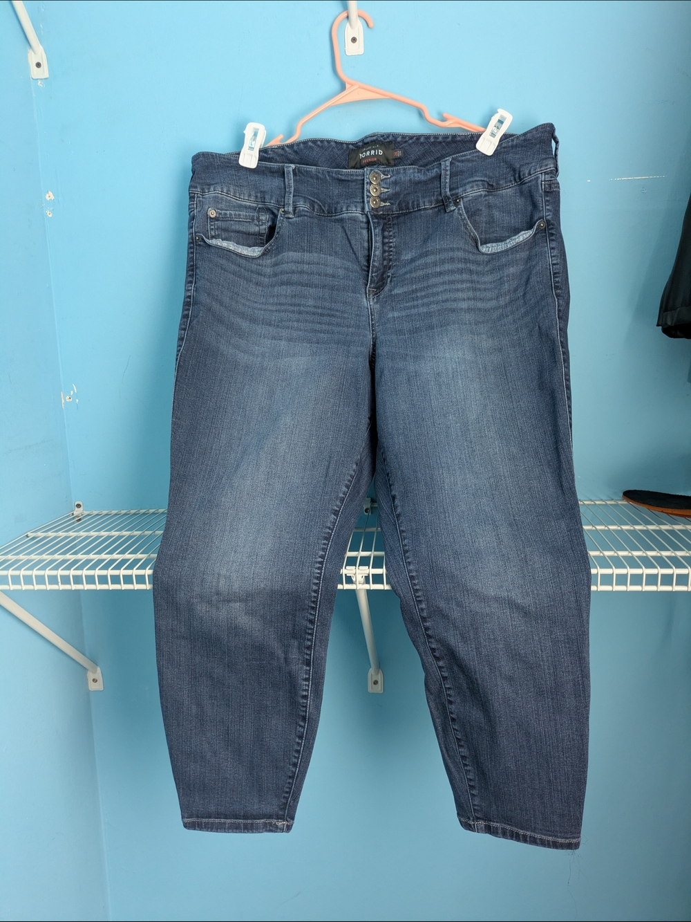 Torrid Plus Size Dark Wash Skinny Jeans - Blue